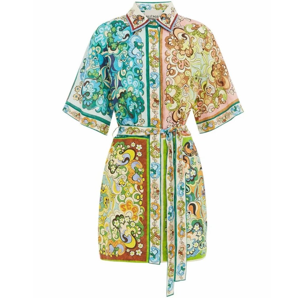 Alemais Dreamer mini dress - 100% linen - 4